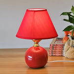 Red Ceramic Table Lamp