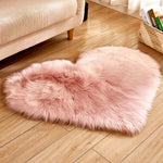 Heart Shape Fluffy Mat