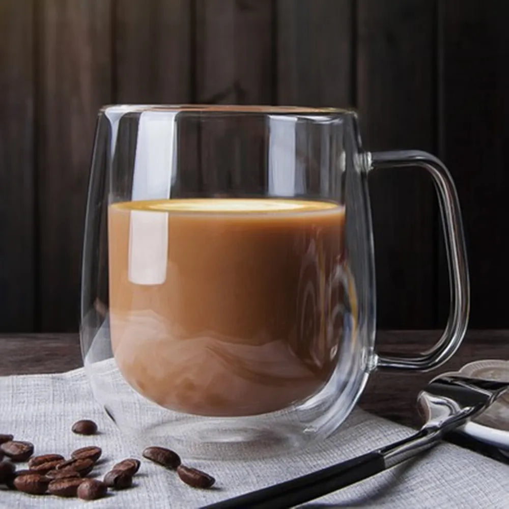 Double Coffee Mugs With the Handle