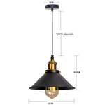 Black Vintage Industrial Pendant Light