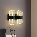 FODI-Modern transparent line wall light guide LED bar light luxury creative living room bedroom bedside hotel wall lamp