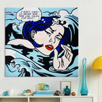 Drowning Girl Pop Art Wall Decor