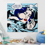 Drowning Girl Pop Art Wall Decor