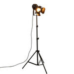 Industrial Bar Retro Tripod Black Floor Lamp