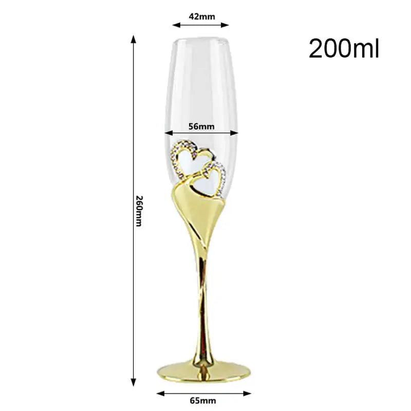 200ml Crystal Wine Glasses