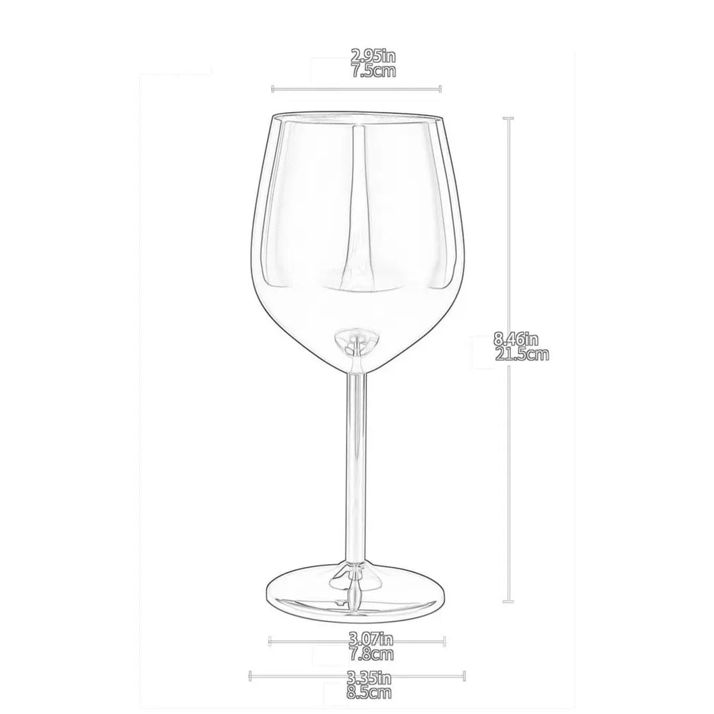 500ml Stainless Steel Wine Glass