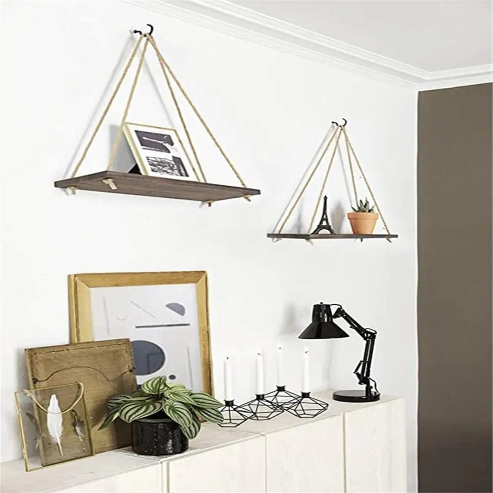 Premium Wood Swing Floating Shelves