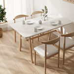 Wood Mobile Dining Table Set