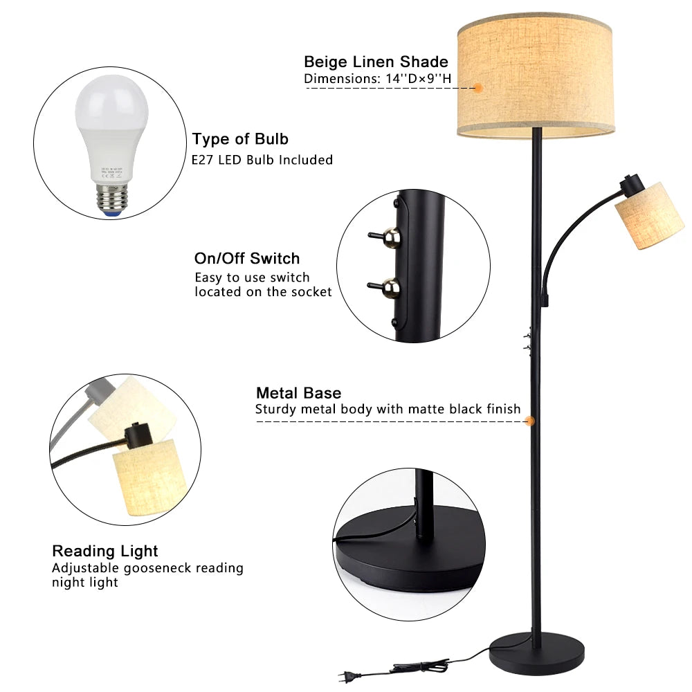 Modern Adjustable Floor Lamp