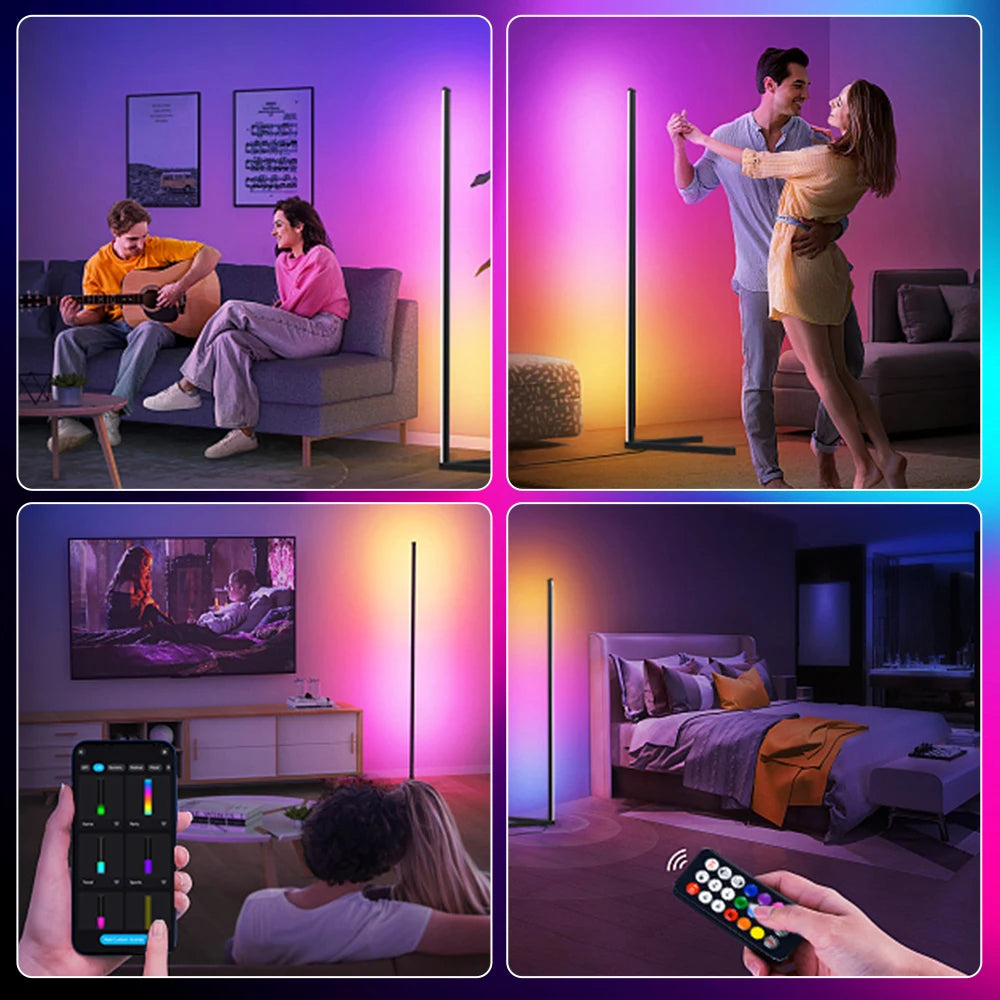 LED Floor Lamp with Remote Control