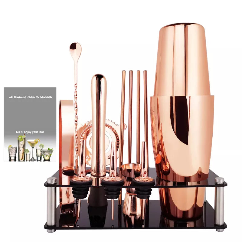 Premium Cocktail Shaker Set in Copper