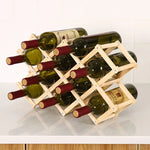 Collapsible Wooden Wine Bottle Rack